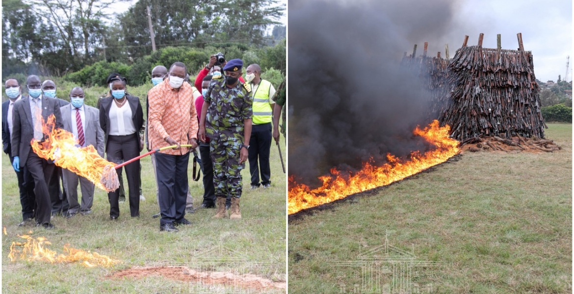 Uhuru Offers Jobs to Kenyans Making Illegal Guns at Home