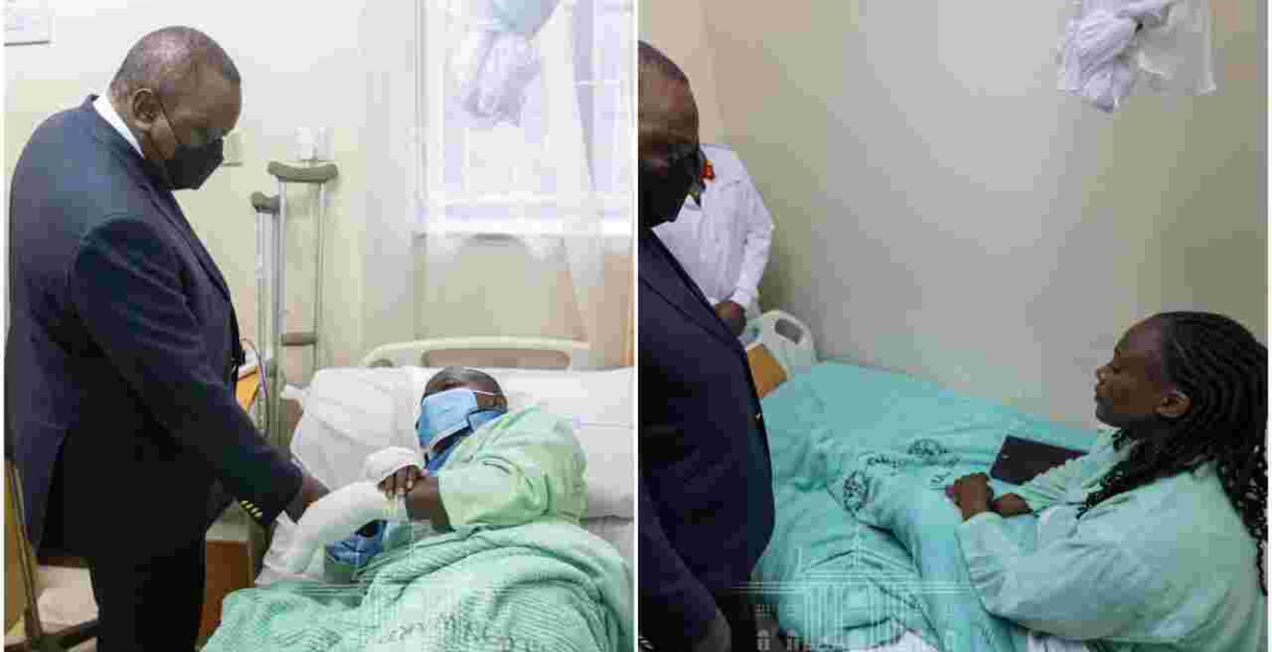 President Uhuru Visits Soldiers Injured in Fatal Military Helicopter Crash