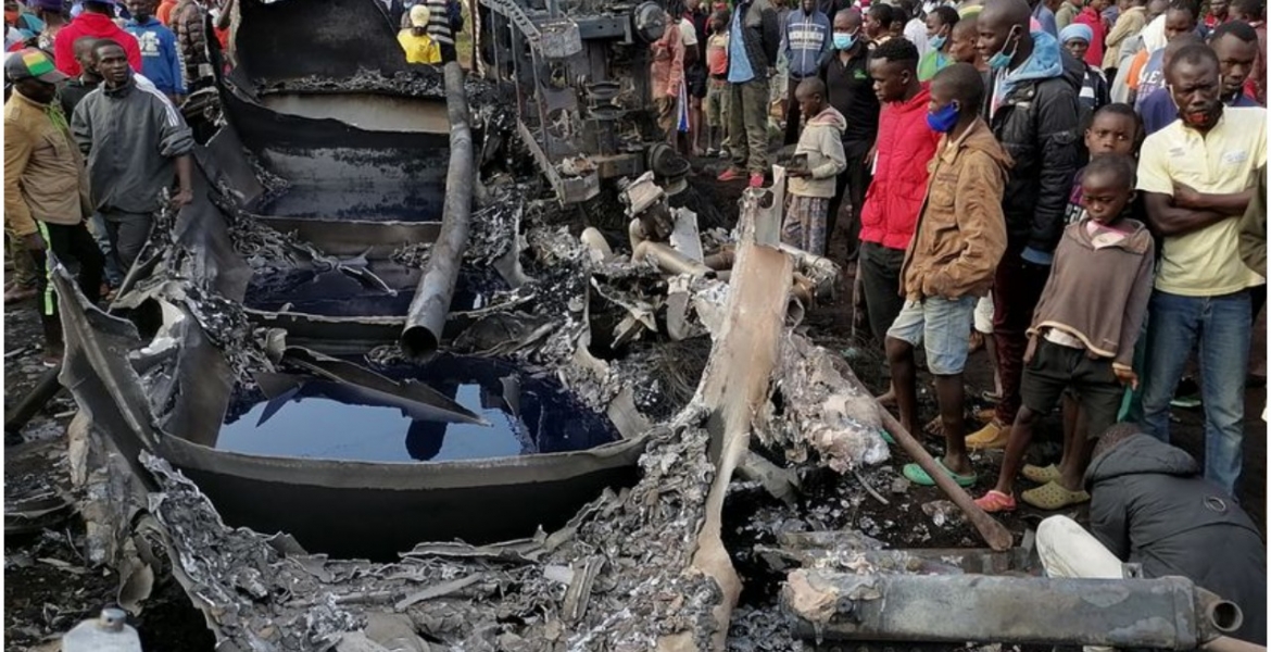 13 People Killed as Fuel Tanker Explodes along Kisumu-Busia Highway