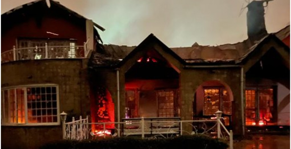 Fire Destroys Political Analyst Mutahi Ngunyi's Runda Mansion