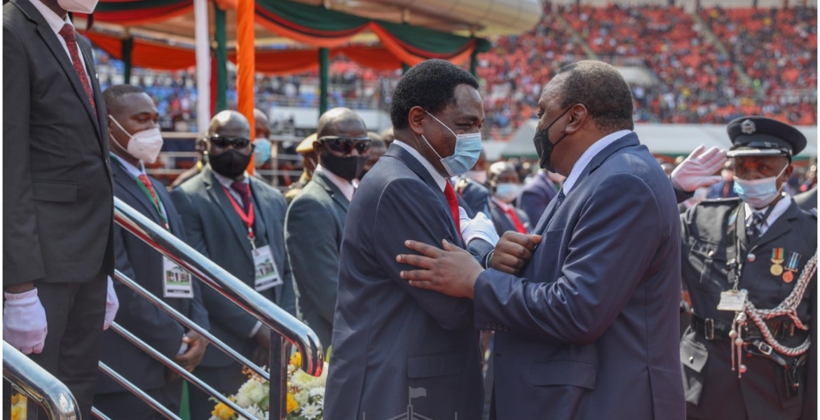 Uhuru Attends Inauguration of Hakainde Hichilema, Zambia's New President