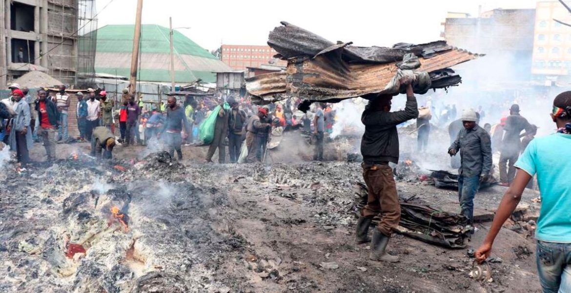 Traders Counting Losses After Another Fire Guts Down Gikomba Market