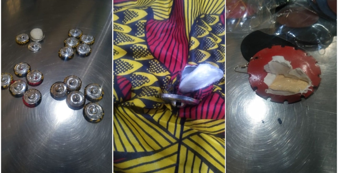 Detectives Seize Narcotic Drugs Concealed in Earrings and Buttons at JKIA