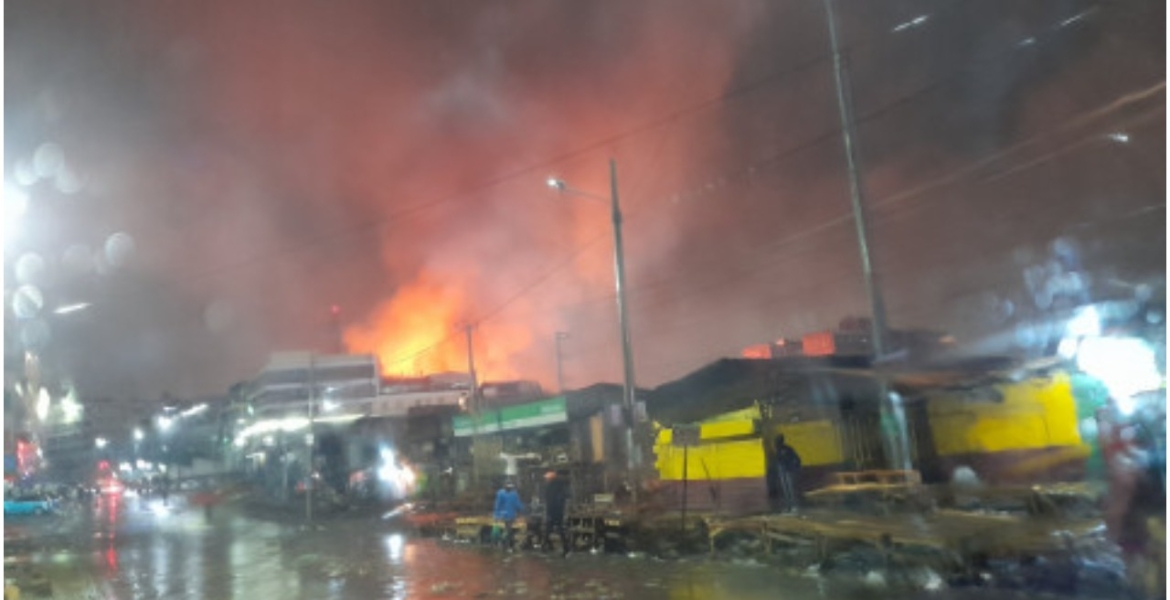 Fire Razes Gikomba Market for the Fifth Time This Year