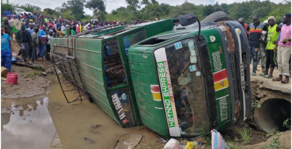11 People Killed After Passenger Bus Plunges into a River in Embu
