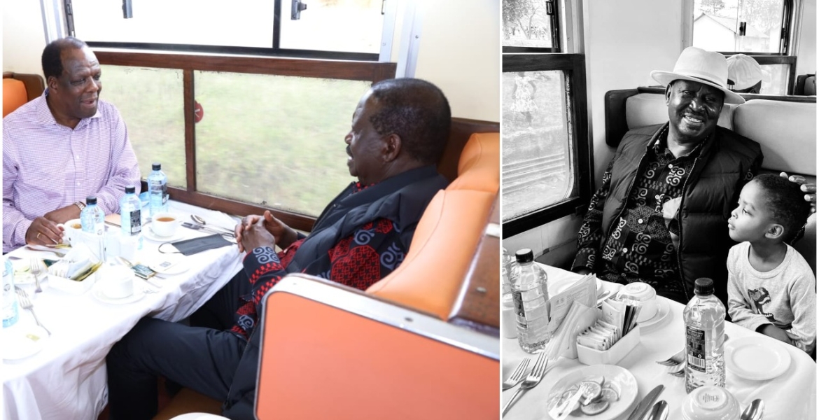 Raila Takes a Ride on Newly Launched Kisumu Safari Train