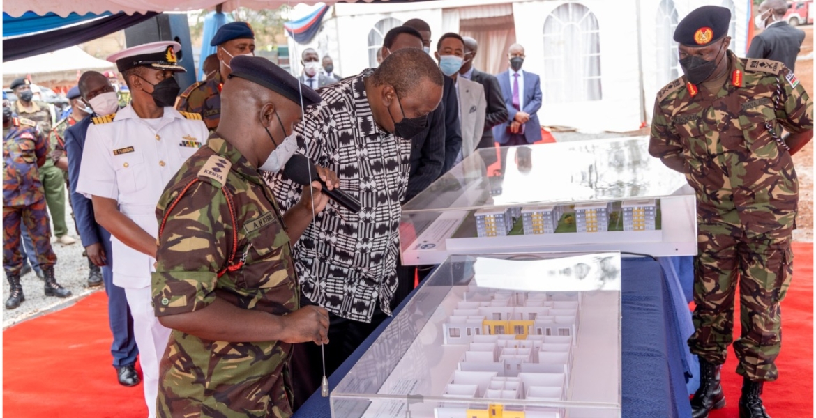 President Uhuru Commissions a Mega Housing Project for the Military