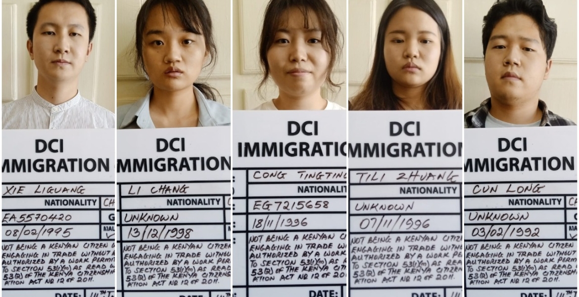 Six Chinese Nationals Arrested for Working in Kenya Without Permits