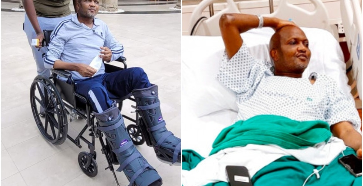 MP Moses Kuria Starts Walking Again After 4 Months in the Hospital, 10 Surgeries