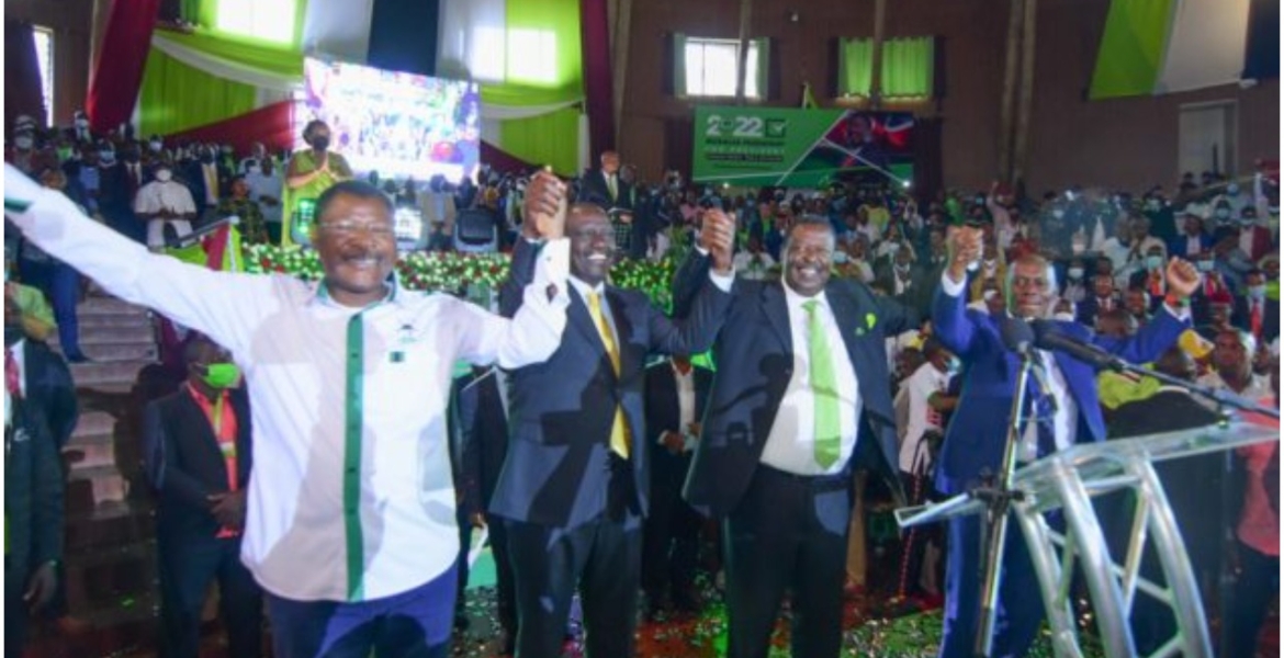 Ruto, Mudavadi Join Forces Ahead of August Elections