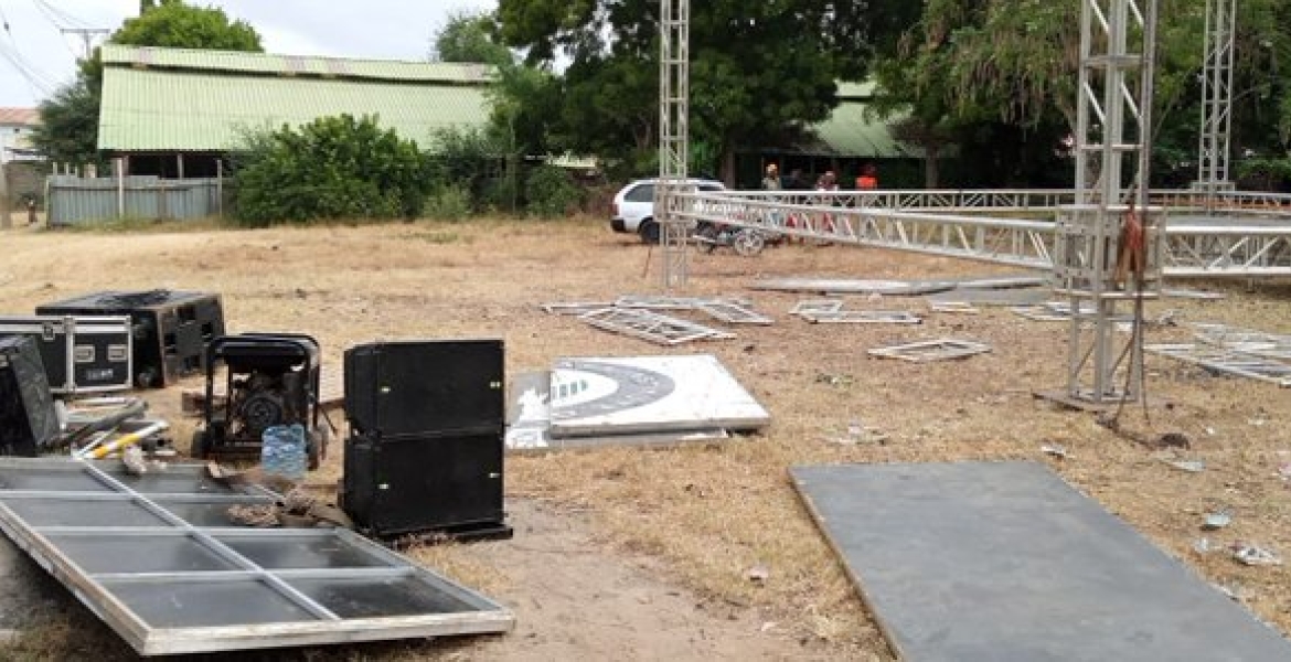 Youth Destroy Venue for Ruto's Political Meeting in Kilifi