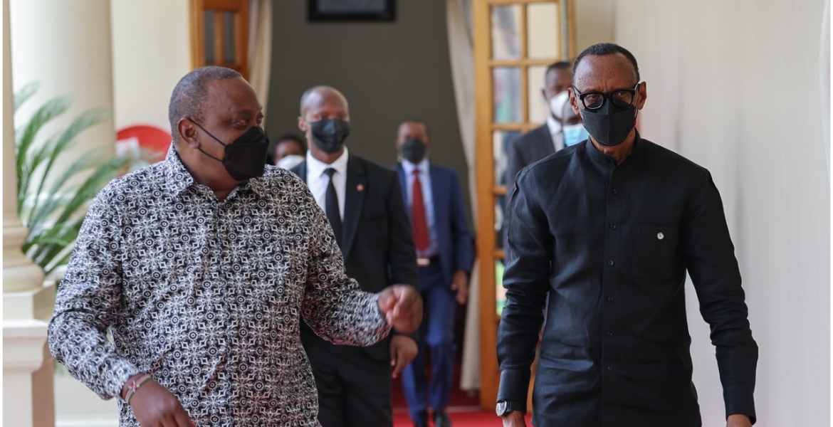 Uhuru Holds Talks with Rwanda President Paul Kagame in Nairobi