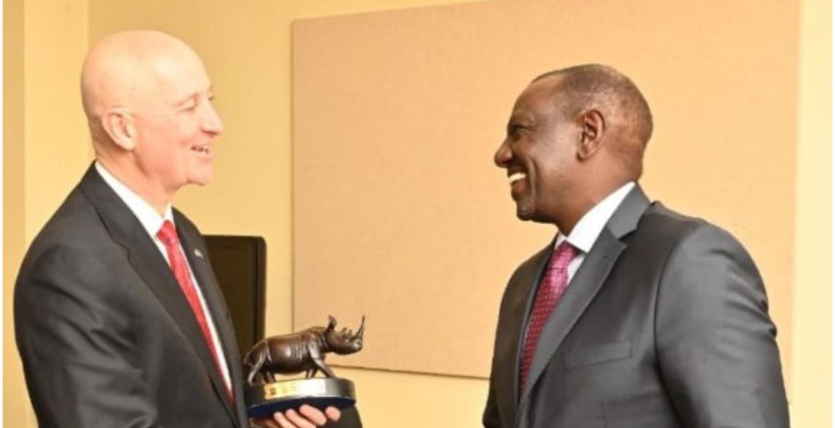 Ruto Meets with Nebraska Governor Pete Ricketts During US Tour