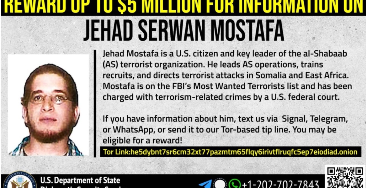 US Offers $5 Million Bounty for Information on a Key Al-Shabaab Commander