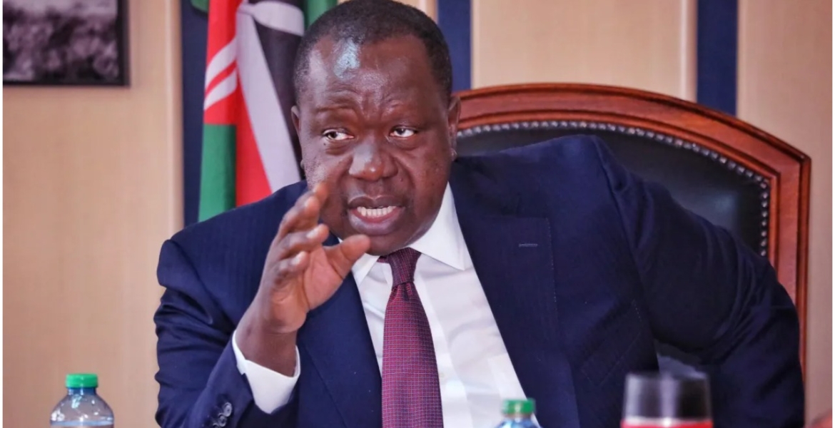 CS Matiang’i Says Attack On Raila’s Chopper was Planned and Funded