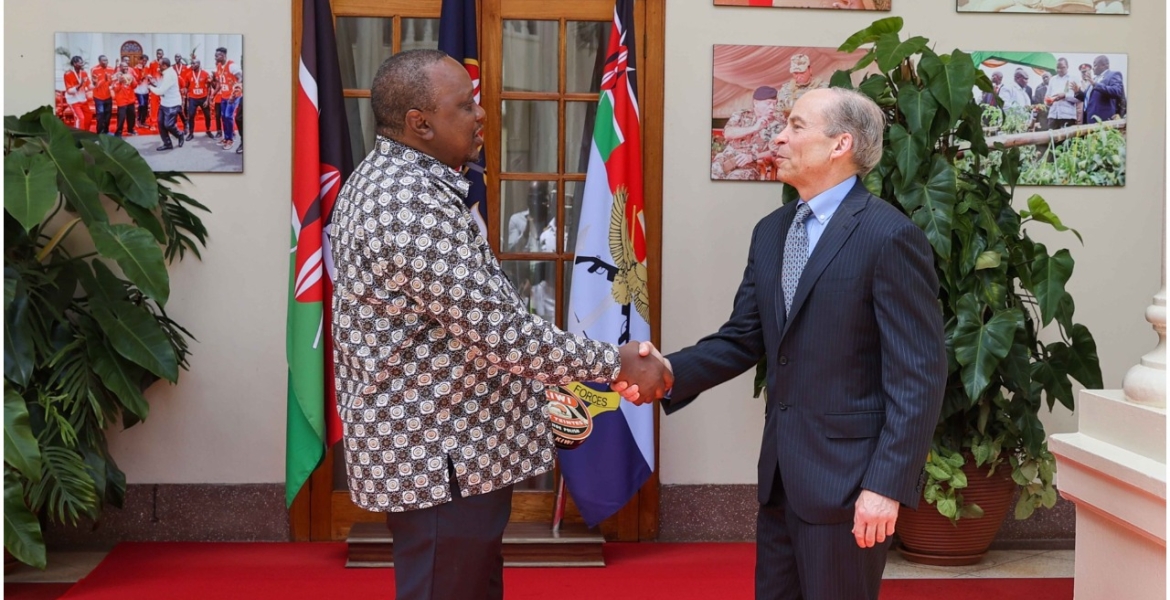 US Billionaire Businessman Fisk Johnson Pays a Courtesy Call on President Uhuru