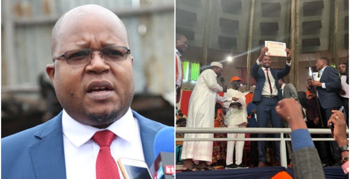 Bonchari MP Pavel Oimeke Protests As ODM Gives a Direct Ticket to US-Based Kenyan