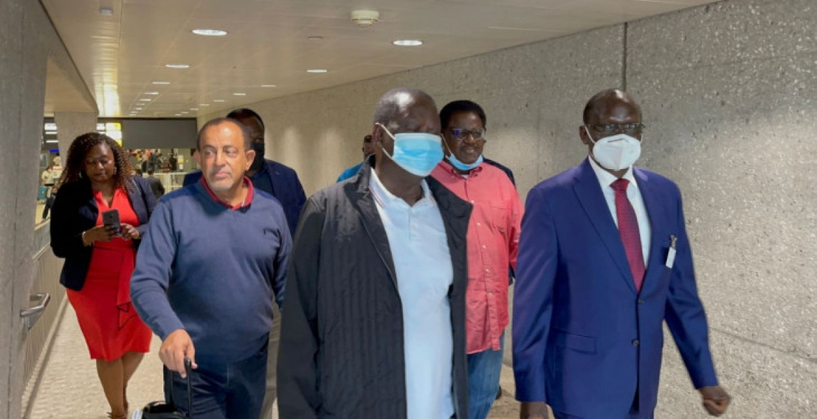 Raila, His Entourage Land in the US Ahead of a Week-Long Tour