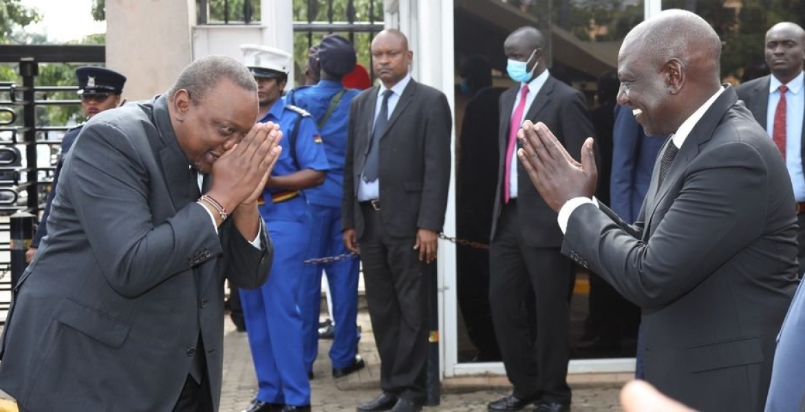President Uhuru Avoids a Handshake with Ruto at Parliament