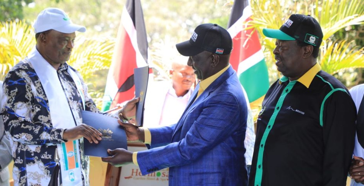 Speaker Justin Muturi Signs a Coalition Pact with Ruto’s Kenya Kwanza Alliance