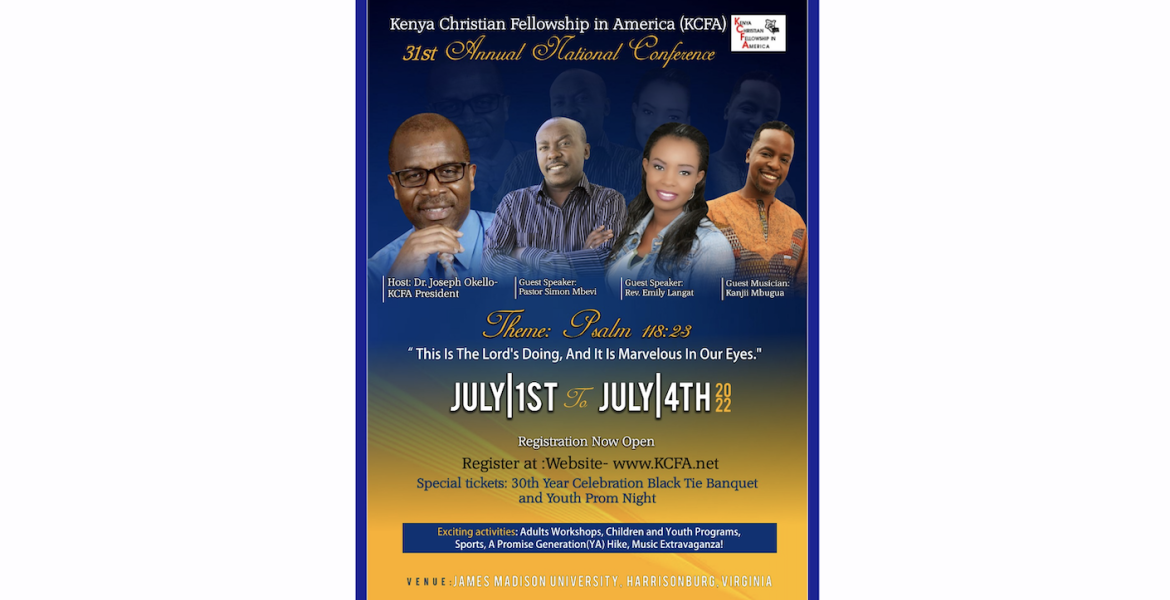 KCFA 31st Annual National Conference Takes Place July 1-4, 2022 in Harrisonburg, VA: Register Now