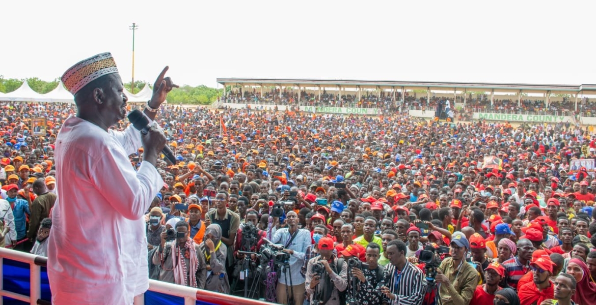 Raila Pledges to Reopen Kenya-Somalia Border If Elected President