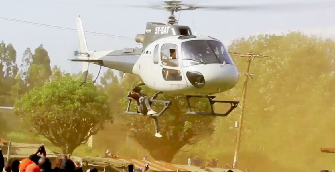 Man Who Hung on CS Peter Munya's Helicopter in Meru Arrested