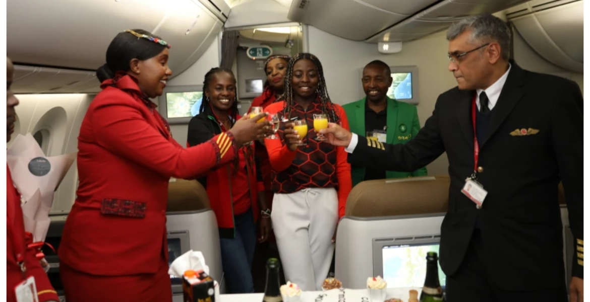 Kenya Airways Honors Tennis Star Angella Okutoyi After Historic Wimbledon Win