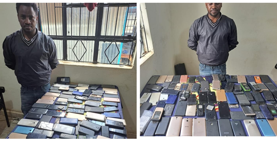 Nairobi Man Arrested in with 93 Suspected Stolen Mobile Phones