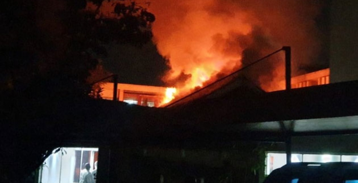 Dawn Inferno Destroys Property at KBC Headquarters