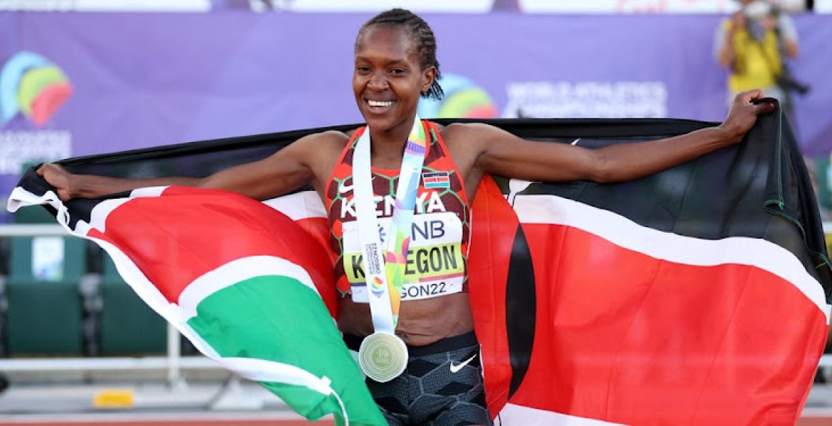 Faith Kipyegon Bags Kenya's First Gold Medal in Oregon