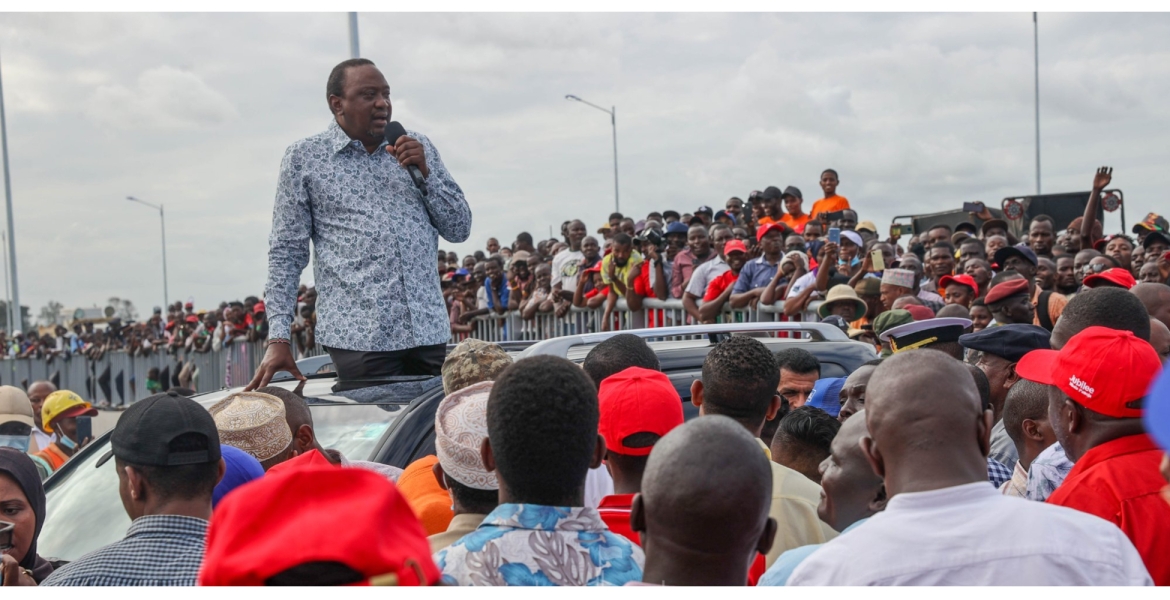 President Uhuru Campaigns for Raila in Mombasa, Says Ruto is a Liar Who Cannot Be Trusted