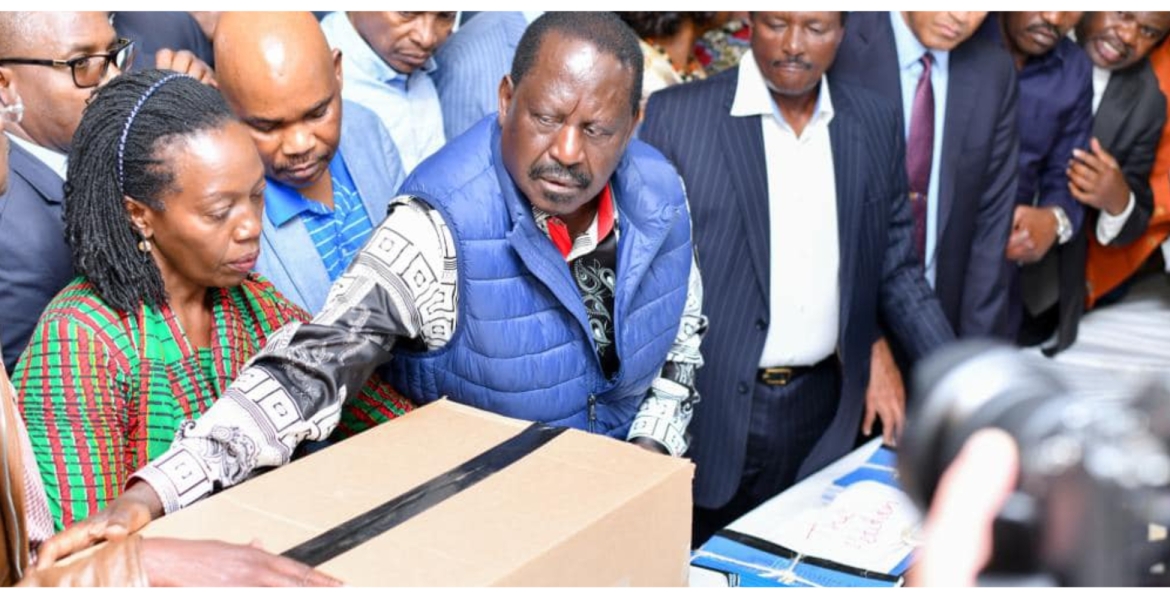 Raila Files a Petition at the Supreme Court Challenging Ruto's Victory