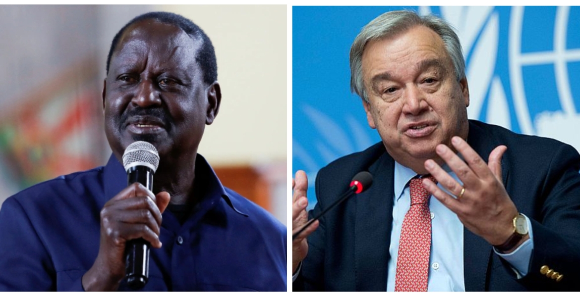 Raila Reveals Details of His Phone Call with UN Secretary-General António Guterres