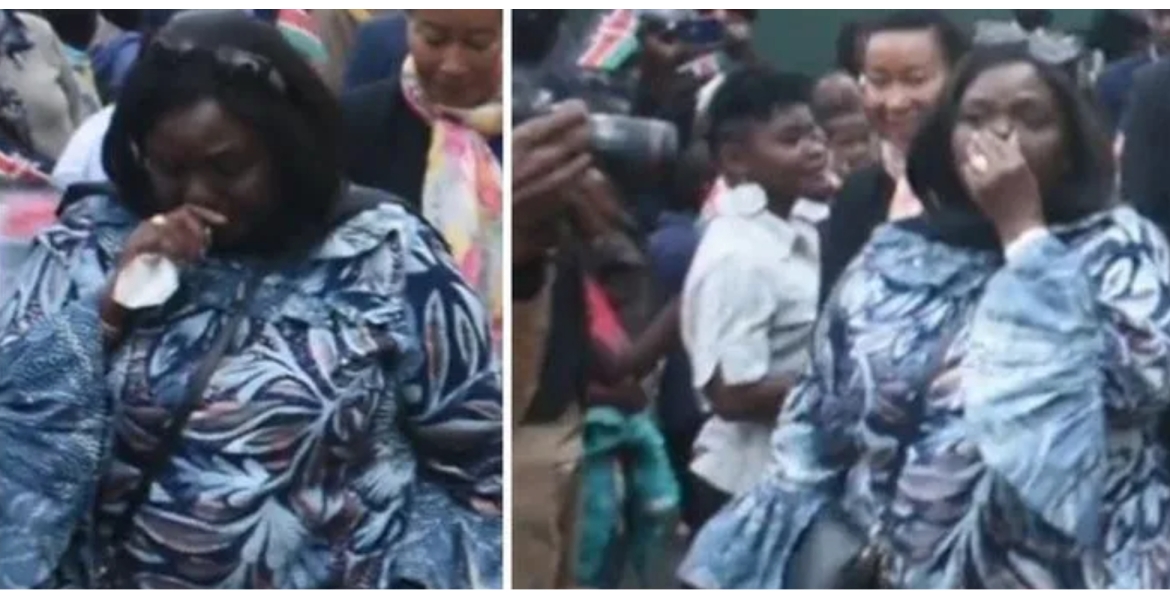 Emotional CS Omamo Breaks Down During President Uhuru’s Farewell