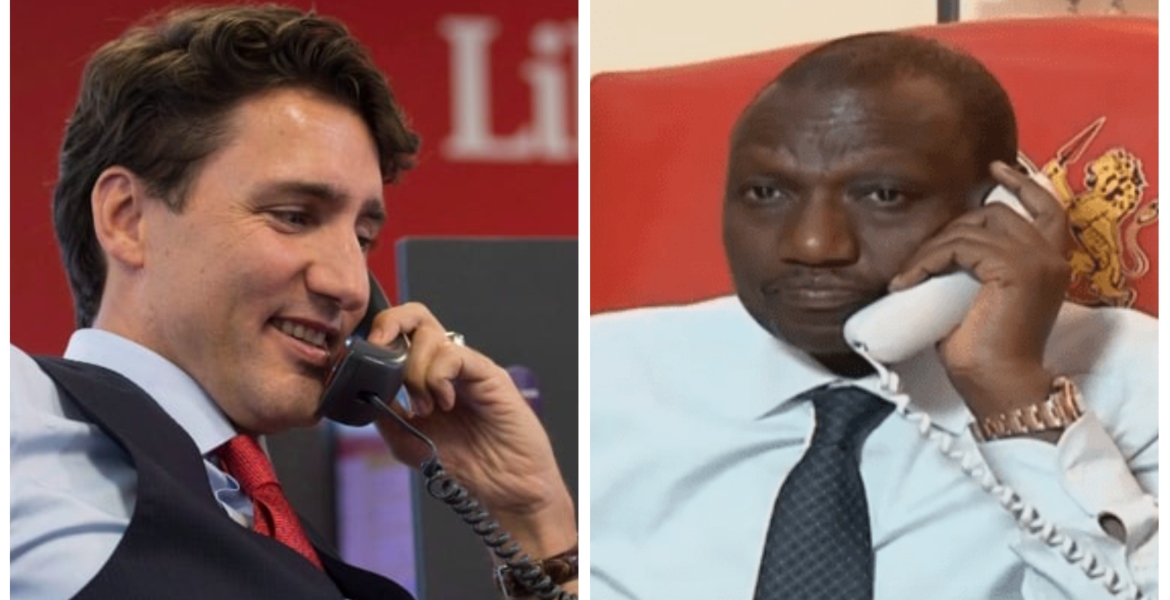 Ruto Holds Talks with Canada Prime Minister Justin Trudeau
