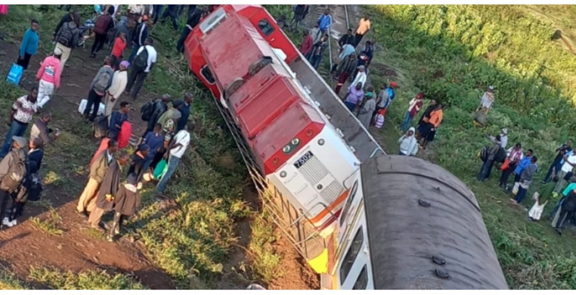 Train Carrying 250 Passengers Derails along Nairobi-Kisumu Railway