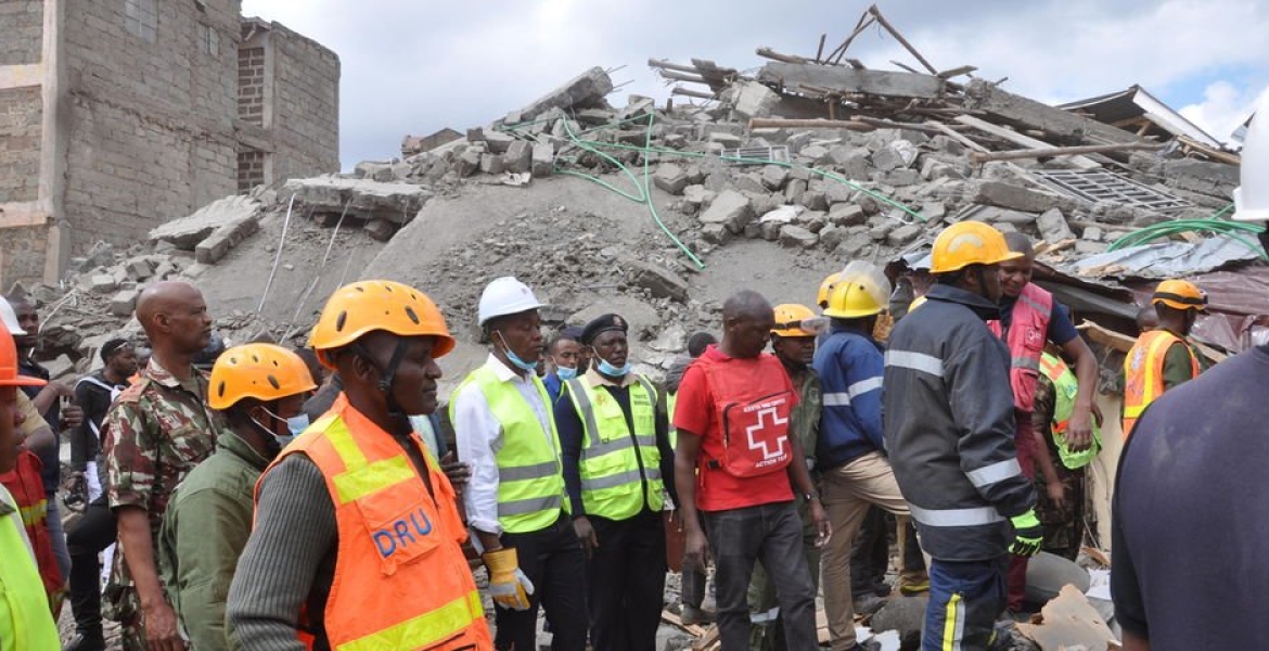 Three People Killed After a Six-Storey Building Collapses in Kiambu Town