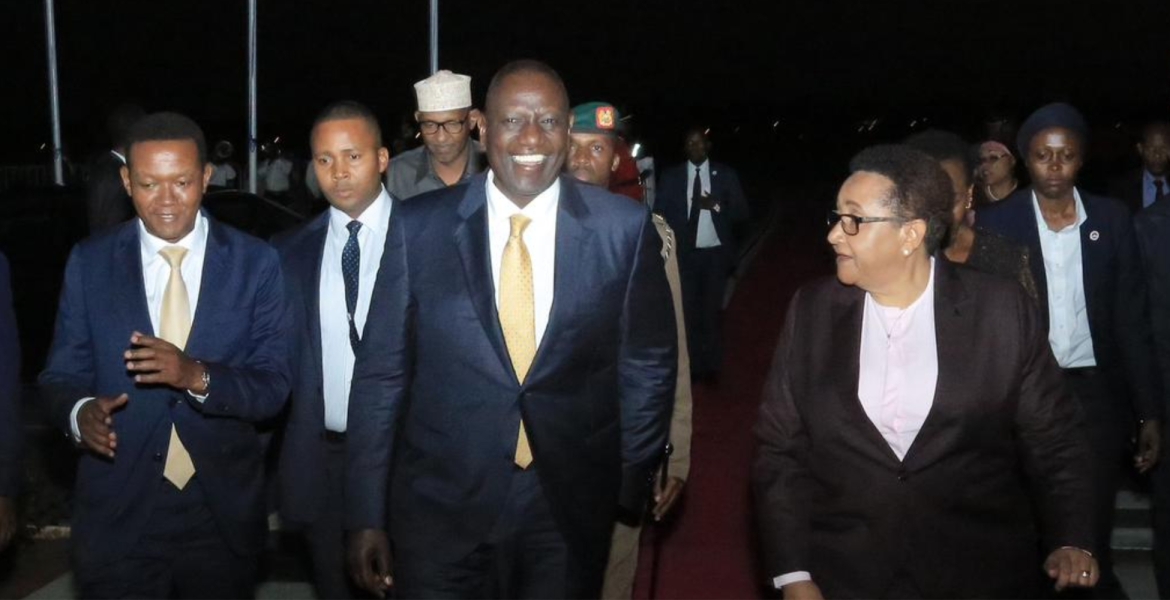 President Ruto Arrives in Tanzania for a Two-Day Official Visit
