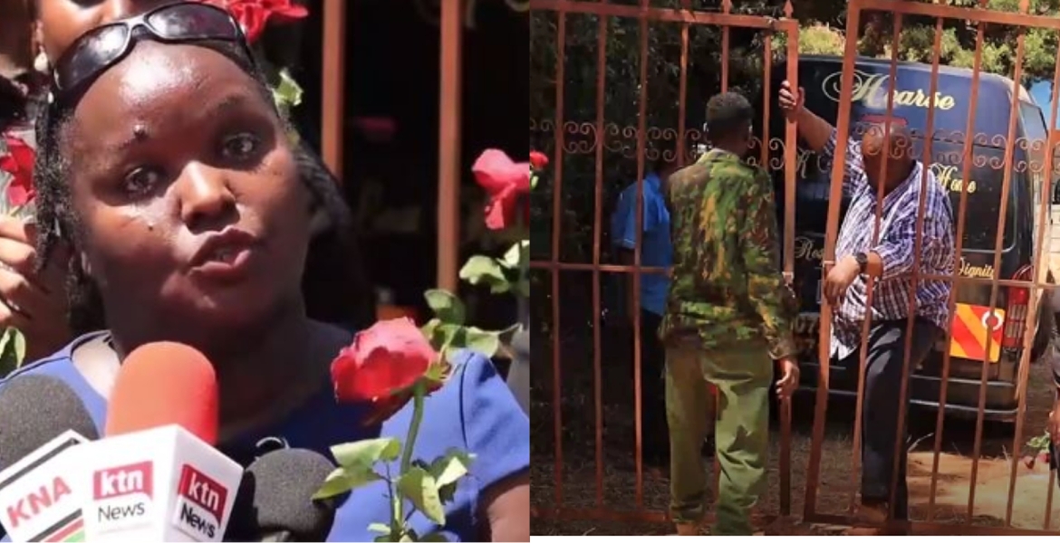 Drama in Murang'a as Kenyan Woman Barred from Attending 'Husband's' Burial After Traveling from the UK