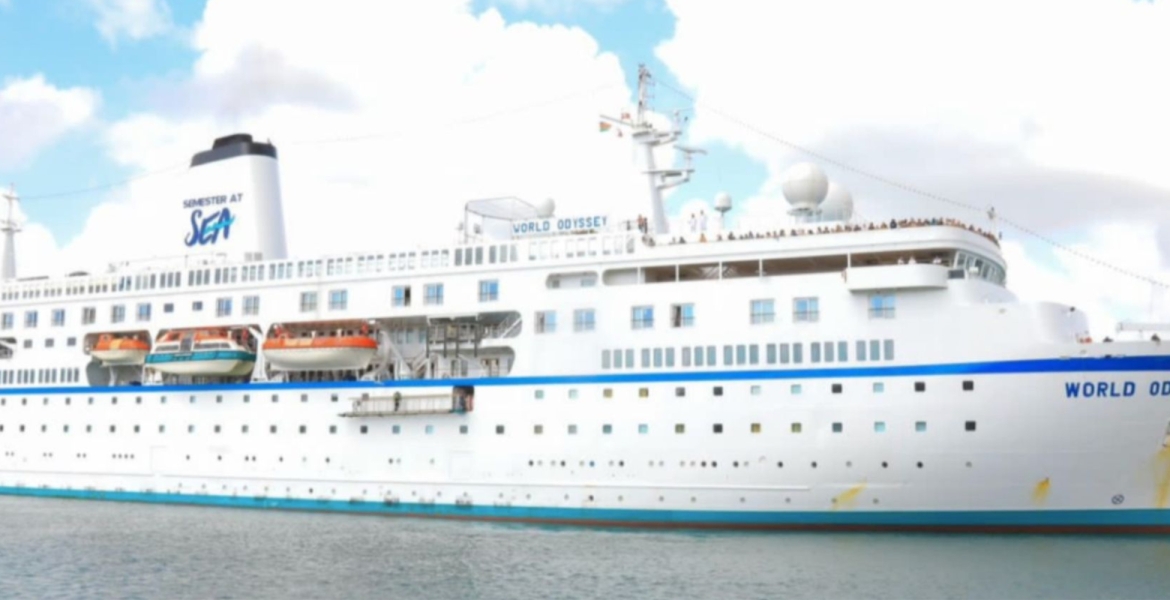 Cruise Ship Carrying Over 800 Tourists Arrives at Mombasa Port