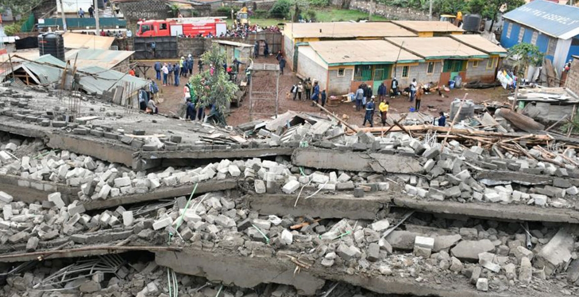Two People Killed After a Six-Storey Unfinished Building Collapses in Ruaka