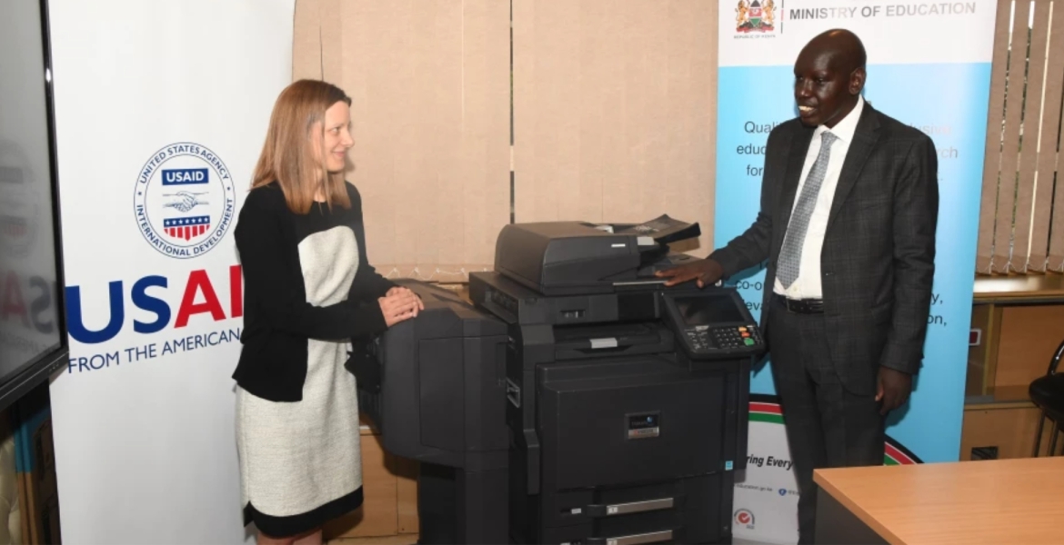Kenyans Online React After Education Ministry Flaunts a Photocopier Donated by USAID