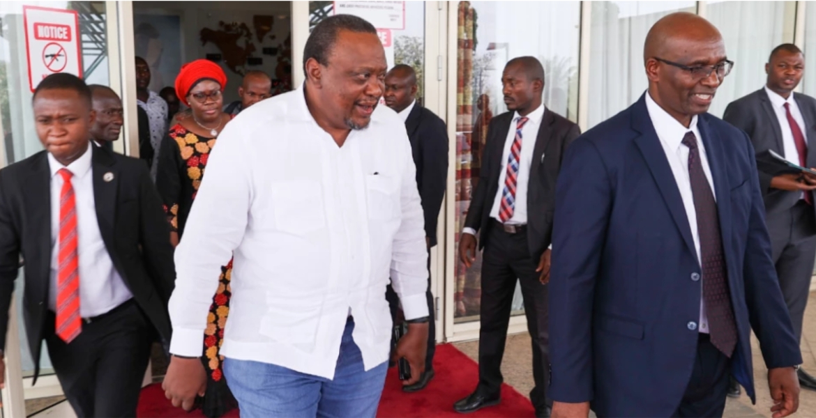 Uhuru Lands in Nigeria to Lead African Union's Election Observer Team
