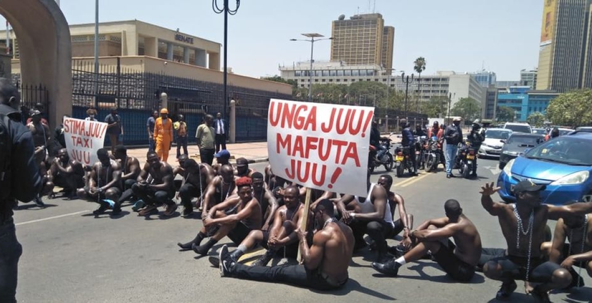Comedian Eric Omondi Arrested While Leading a Protest Outside Parliament