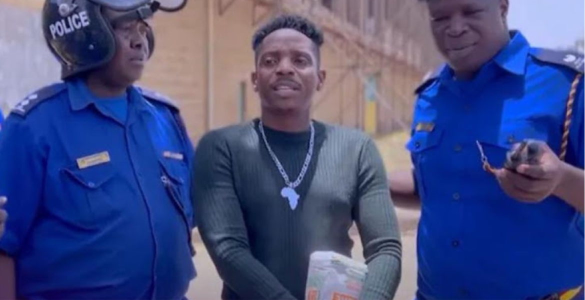 Comedian Eric Omondi Arrested While Distributing Unga at City Stadium