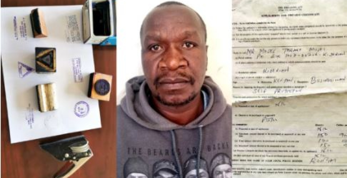 Man Arrested for Issuing Fake Gun Licenses to Kenyans