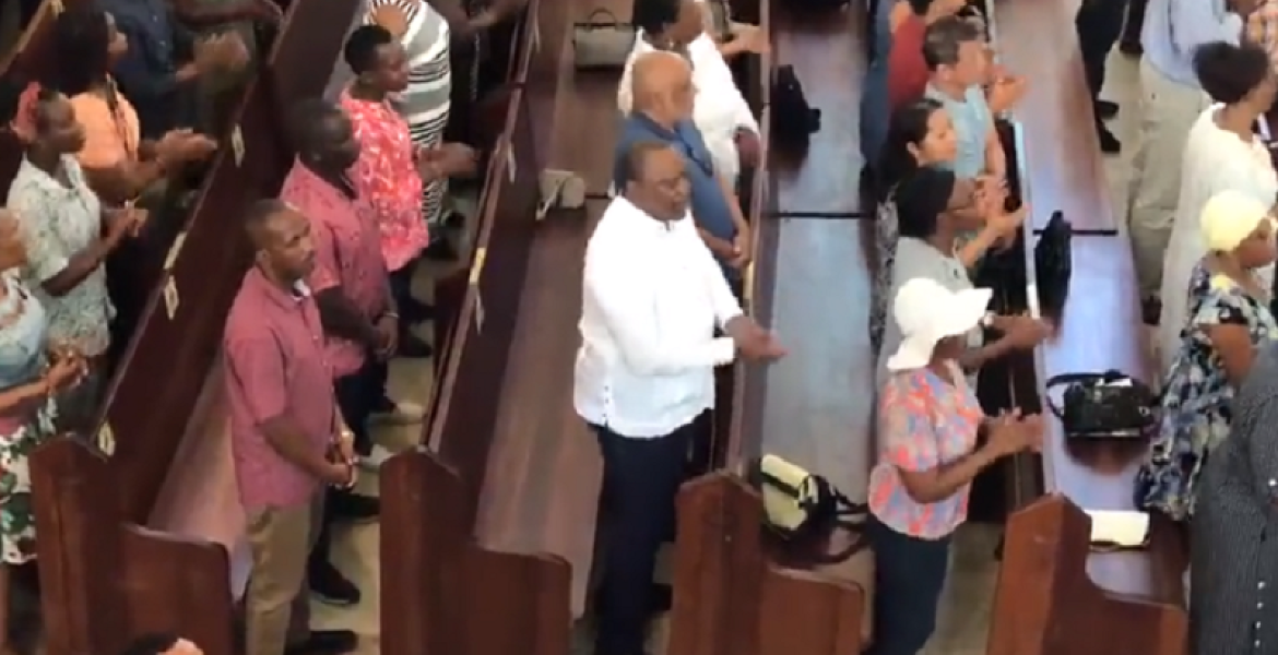 Retired President Uhuru Kenyatta Celebrates Easter Sunday in Mombasa