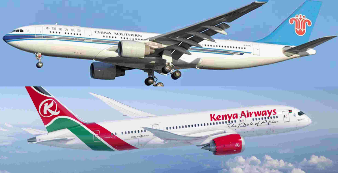 Kenya Airways, China Southern Airlines Renew Suspended Interline Deal