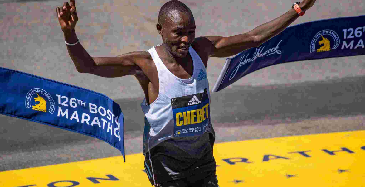 Kenyan Evans Chebet Wins Back-to-Back Boston Marathons